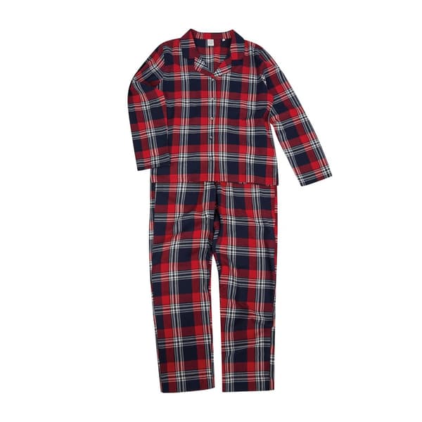 SF Womens/Ladies Tartan Pyjama Set