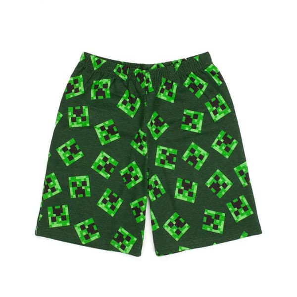 Minecraft Kort pyjamasæt til børn/børn