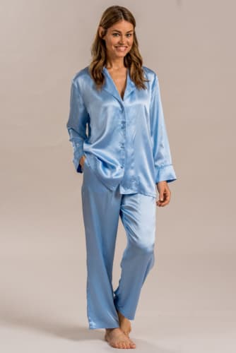 Victoria pyjamas blå, M