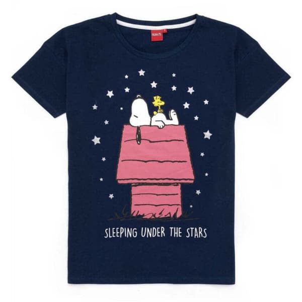 Peanuts Langt pyjamasæt til kvinder/damer med Snoopy