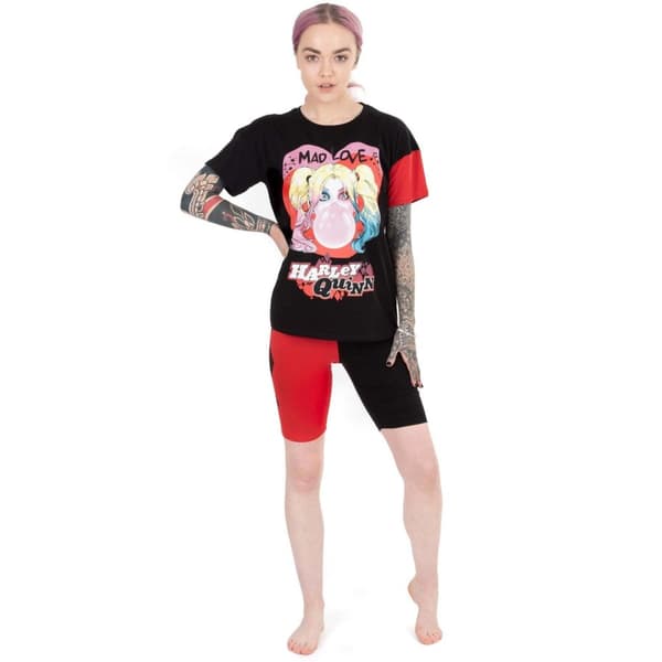 Harley Quinn Womens/Ladies Mad Love Pyjama Set