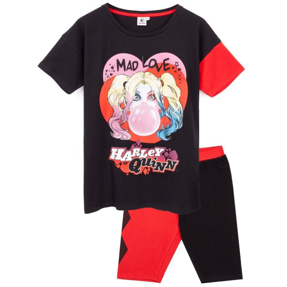 Harley Quinn Pyjamaset Mad Love för kvinnor och damer