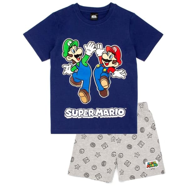 Super Mario Kort pyjamasæt til drenge
