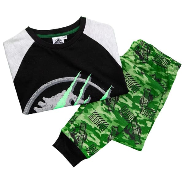 Jurassic World Boys Camo Long-Sleeved Pyjama Set