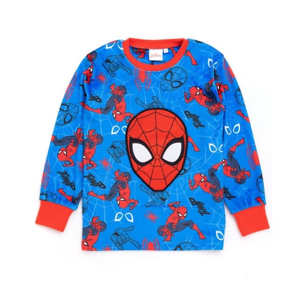 Spider-Man Børne/børn Fleece lang pyjamasæt