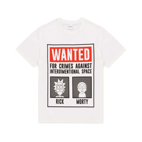 Rick And Morty Langt pyjamasæt med efterlysningsplakat til mænd