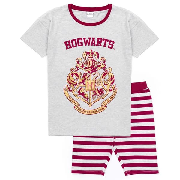 Harry Potter Kort pyjamasæt med Hogwarts-våbenskjold til kvinder/damer