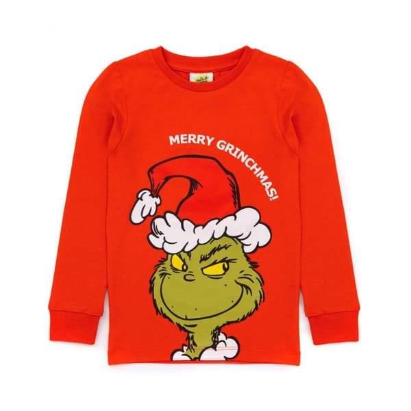 The Grinch Pyjamasæt til børn/unge med pasform til jul