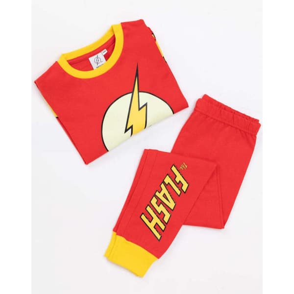 The Flash Pyjamaset med logotyp som lyser i mörkret för barn/barn