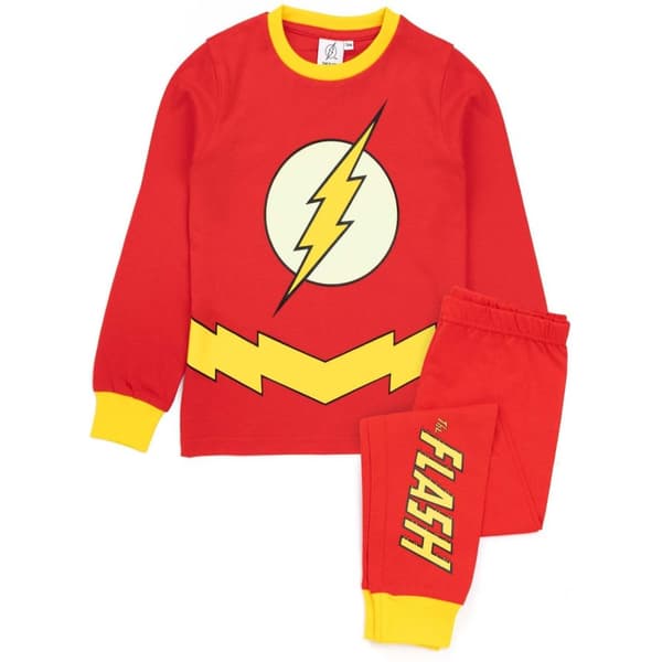 The Flash Pyjamaset med logotyp som lyser i mörkret för barn/barn