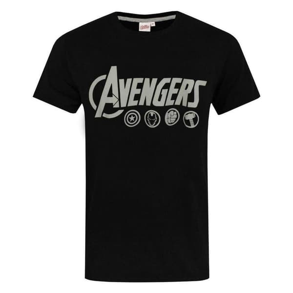 The Avengers Pyjamasæt med logo til mænd