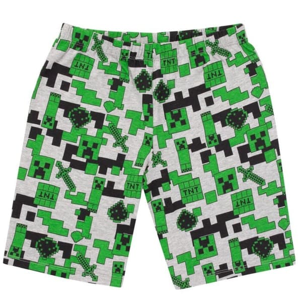 Minecraft Kort pyjamasæt til drenge