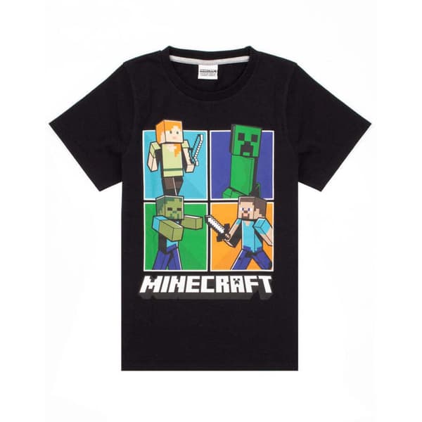 Minecraft Kort pyjamasæt til drenge
