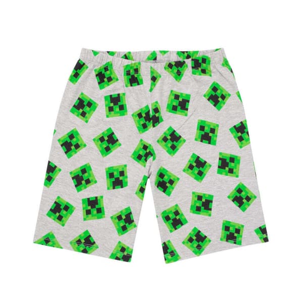Minecraft Kort pyjamasæt til drenge