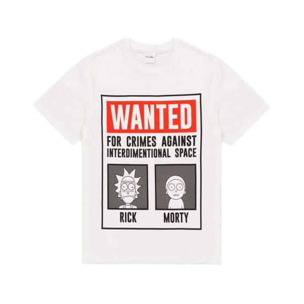 Rick And Morty Mens Wanted Poster Pyjama Set
