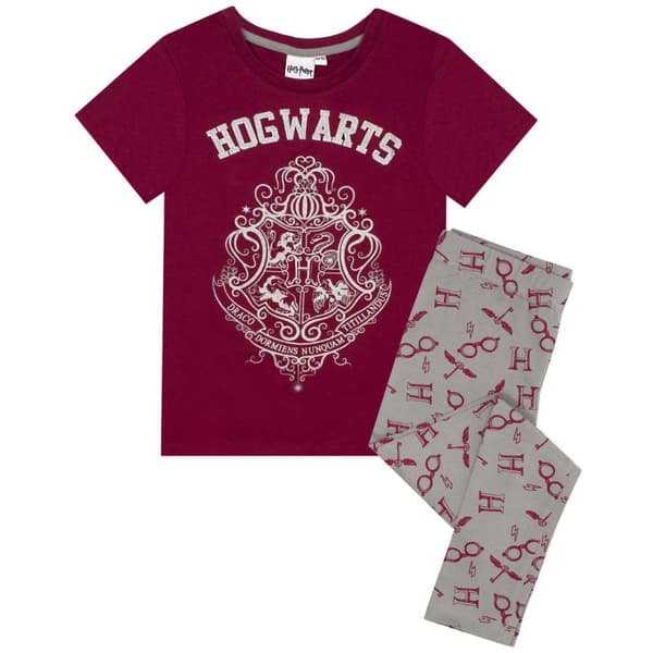 Harry Potter Pyjamasæt med Hogwarts våbenskjold for piger