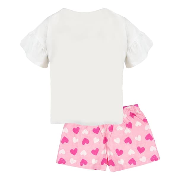 Pokemon Girls Besties Pikachu & Eevee Frill Short Pyjama Set