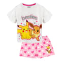 Pikkukuva 1 / 4: Pokemon Girls Besties Pikachu & Eevee Frill Short Pyjama Set