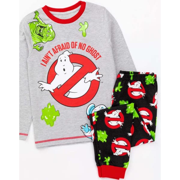 Ghostbusters Boys I Aint Afraid Of No Ghosts Pyjamas Set Grey/Red/Black 5-6 Years
