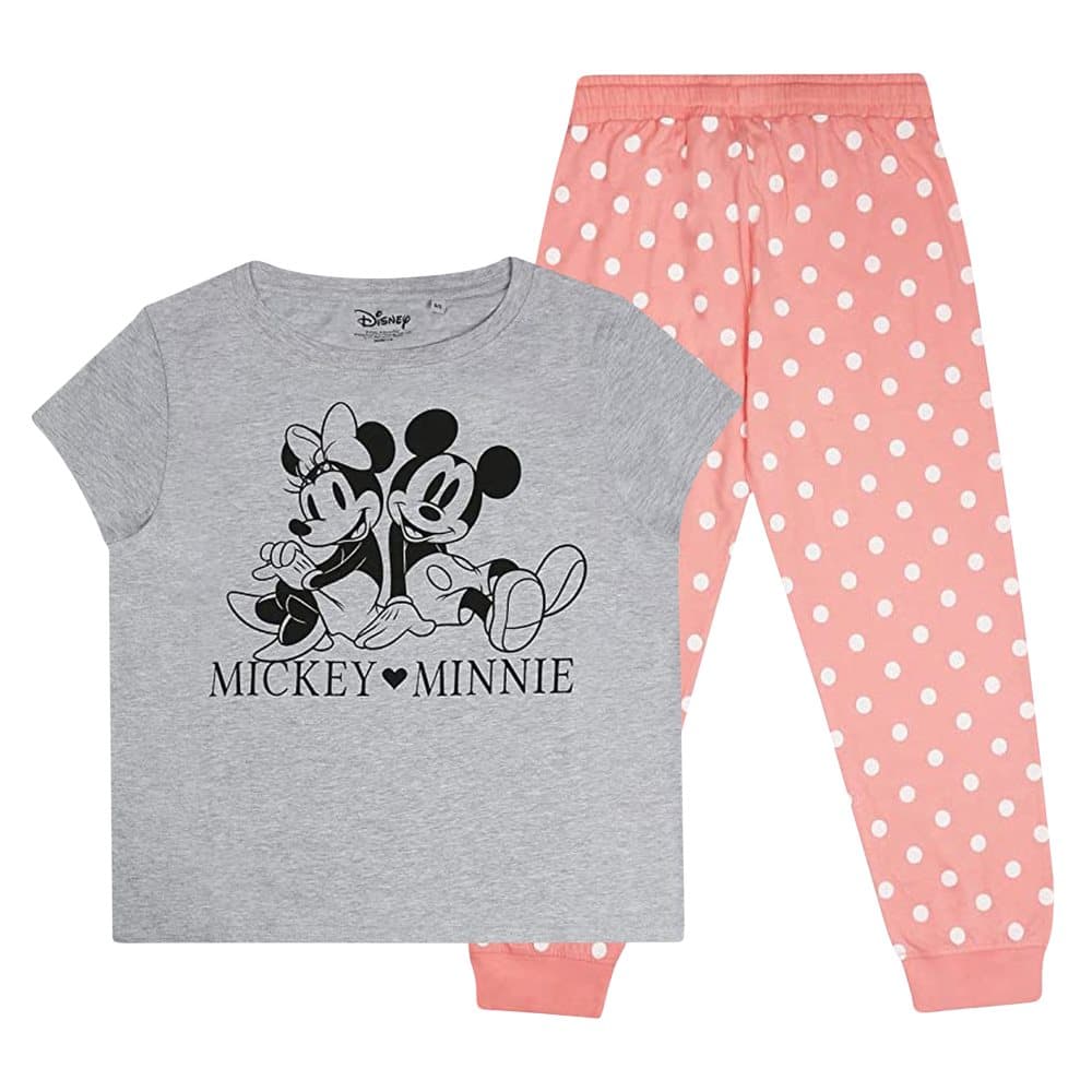 Disney Kvinnor/Damer Musse Pigg & Mimmi lång pyjamas