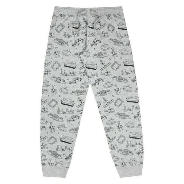 Friends Womens/Ladies Logo Long-Sleeved Long Pyjama Set