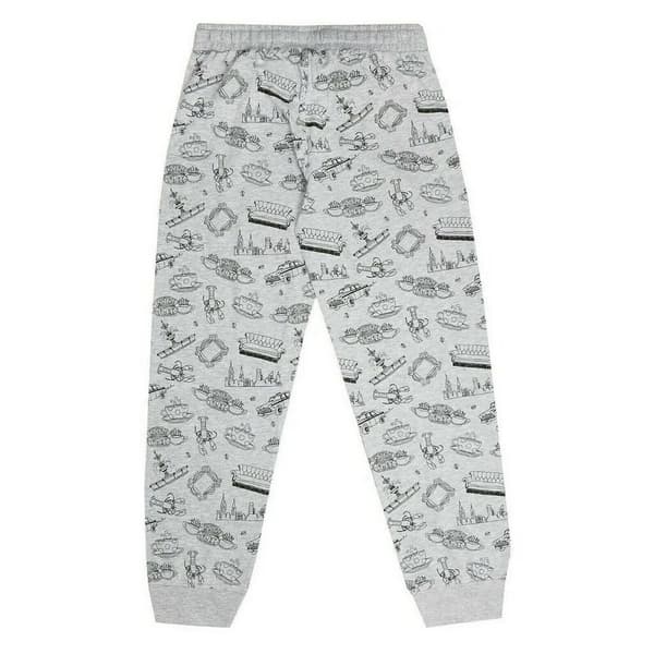 Friends Womens/Ladies Logo Long-Sleeved Long Pyjama Set