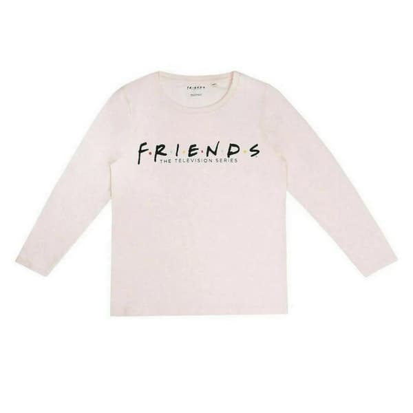 Friends Womens/Ladies Logo Long-Sleeved Long Pyjama Set