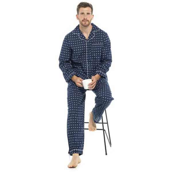 Walter Grange Traditionelt pyjamasæt med print for mænd