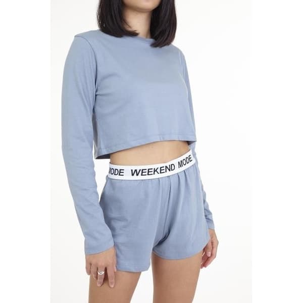Brave Soul Kvinnor/Damer Weekend Mode Short Loungewear Set