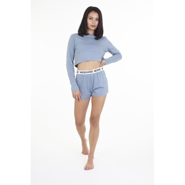 Brave Soul Kvinnor/Damer Weekend Mode Short Loungewear Set