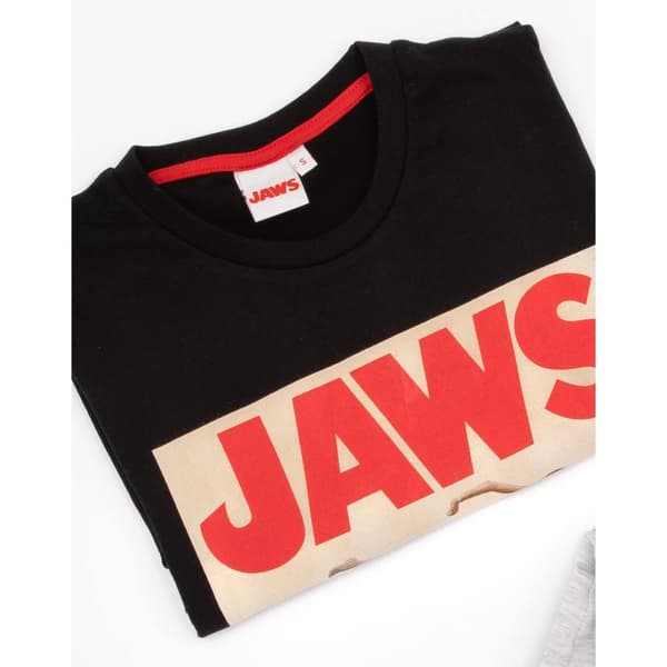Jaws Långt pyjamaset med filmaffischer för män