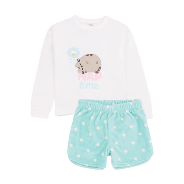 Pusheen Pyjamasæt i fleece til piger