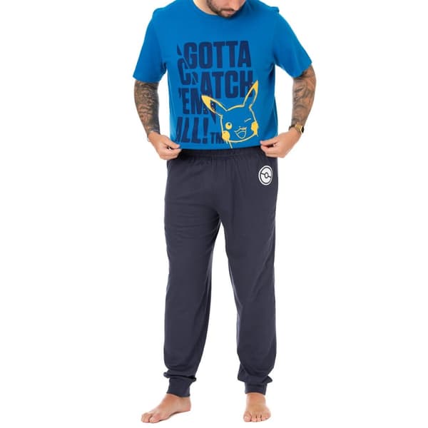 Pokemon Mens Gotta Catch Em All Long Pyjama Set