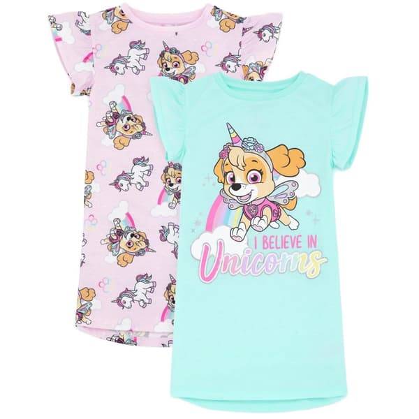 Paw Patrol Girls Skye Unicorn Nightie (2 st.)
