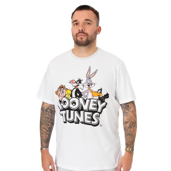 Looney Tunes Mens Logo Long Pyjama Set
