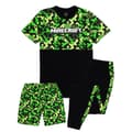 Miniatyrbilde 1 av 2: Minecraft Childrens/Kids Creeper Short Pyjama Set