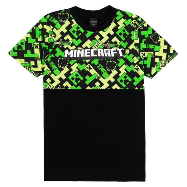 Minecraft Childrens/Kids Creeper Short Pyjama Set