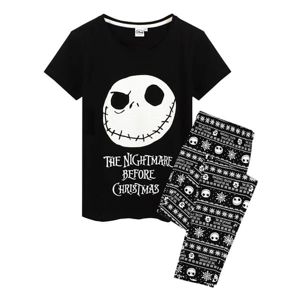 Nightmare Before Christmas Langt pyjamasæt til drenge Jack Skellington