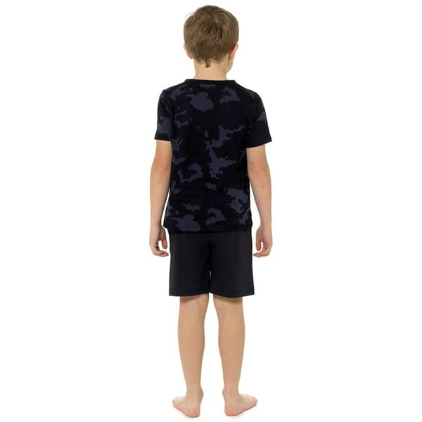 Foxbury Boys Camo Top & Shorts Pyjamaset i bomull