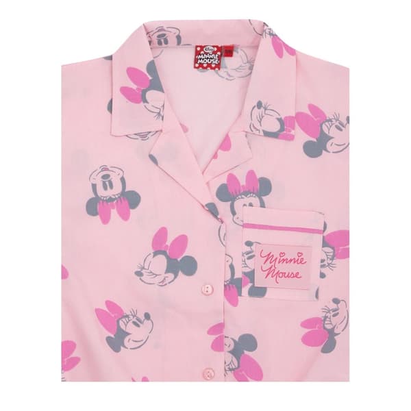 Disney Girls Minnie Mouse Short-Sleeved Pyjama Set
