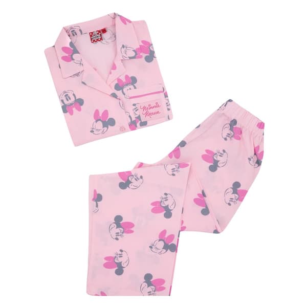 Disney Girls Minnie Mouse Short-Sleeved Pyjama Set