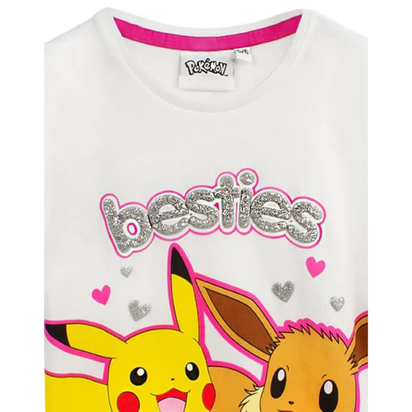 Pokemon Girls Besties Pikachu & Eevee Frill Long Pyjama Set