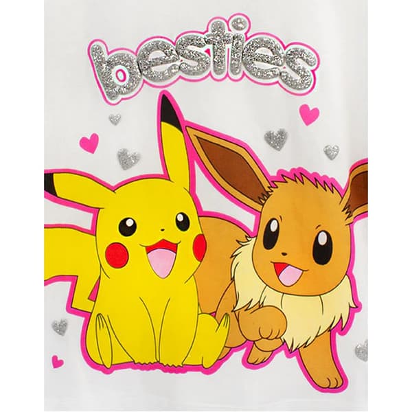 Pokemon Girls Besties Pikachu & Eevee Frill Long Pyjama Set