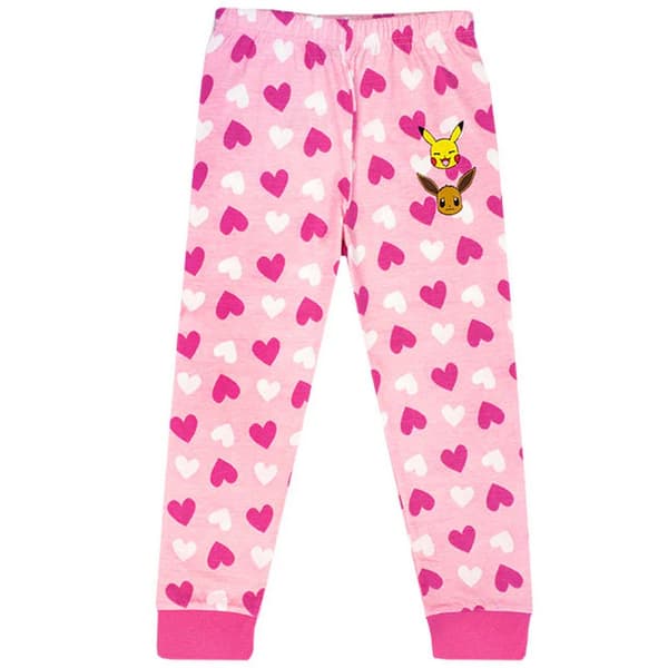 Pokemon Girls Besties Pikachu & Eevee Frill Long Pyjama Set