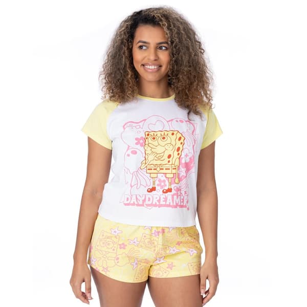 SpongeBob SquarePants Womens/Ladies Short-Sleeved Pyjama Set