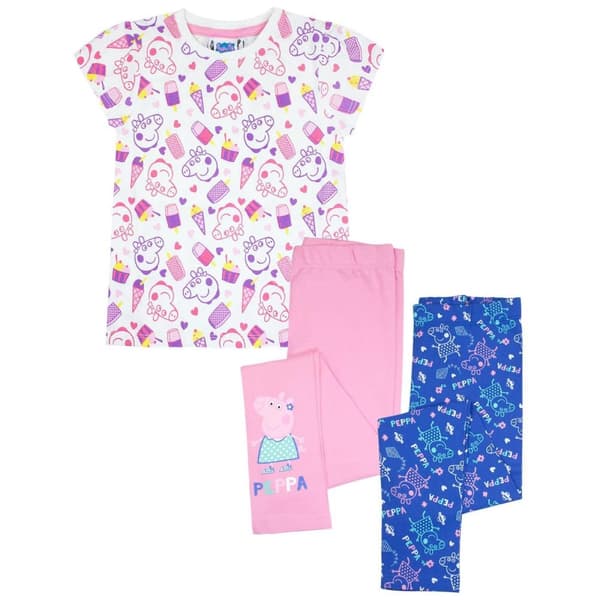Peppa Pig Kortärmad pyjamas för flickor Pink 12-18 Months