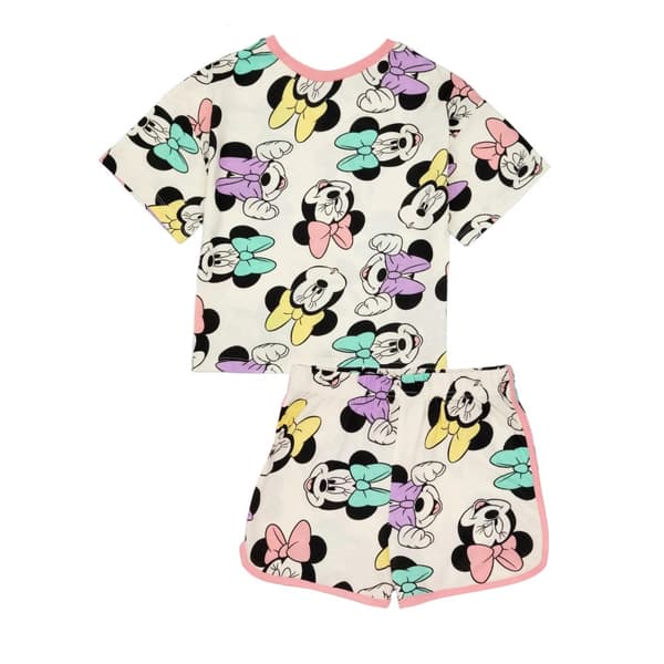 Minnie Mouse Girls All-Over Print Short Pyjama Set