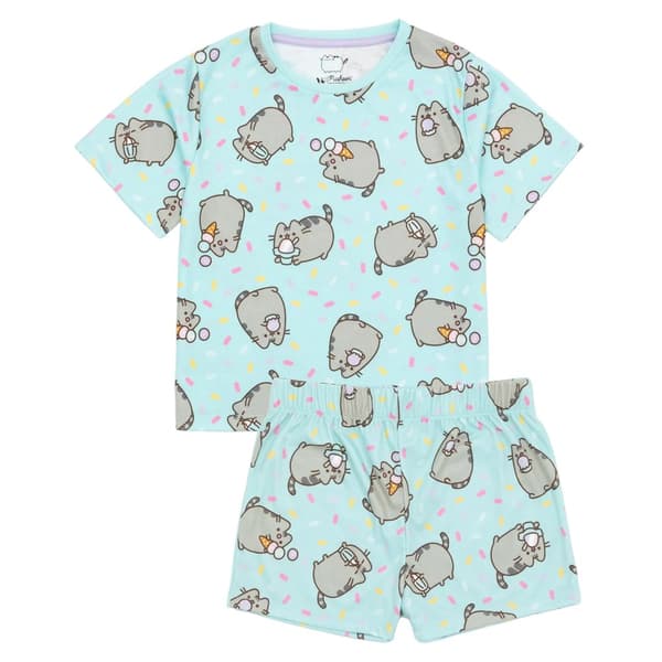Pusheen Girls Cat Short Pyjama Set (Pack of 2)