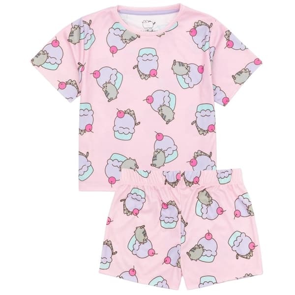 Pusheen Girls Cat Short Pyjama Set (Pack of 2)