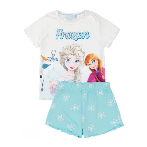 Frozen Girls Anna And Elsa Short Pyjama Set